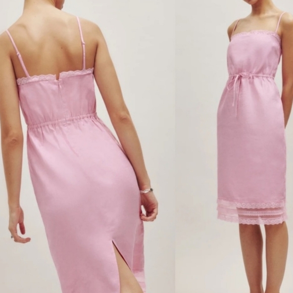 Reformation Dresses & Skirts - Reformation Pink Spaghetti Strap Dress